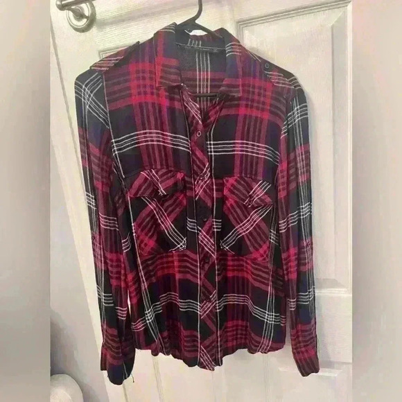 Zara Basic plaid shirt Size M - Picture 1 of 5